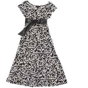 Perceptions Women's Brown and White Dress